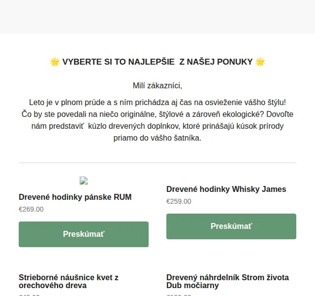 Waidzeit: Drevené doplnky od 69 € – červen 2026 | Nuslet.cz