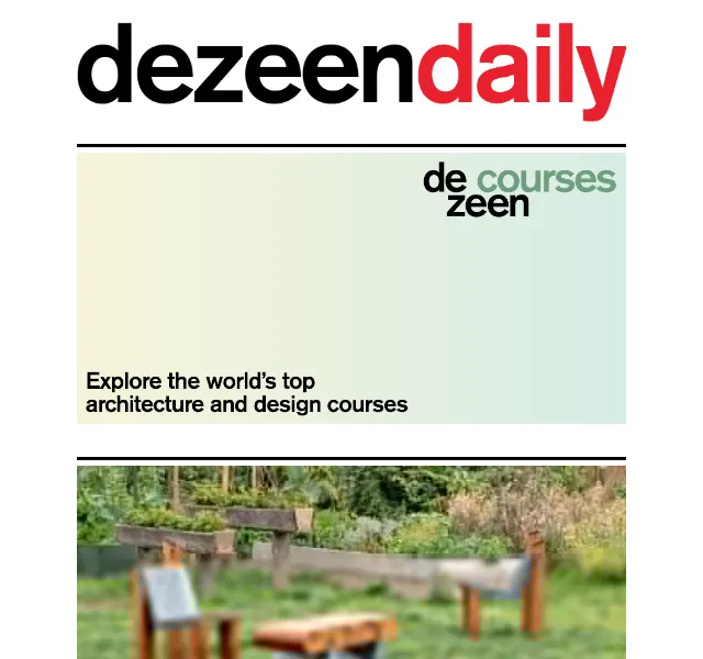 Dezeen Daily: Top 10 holiday homes a outdoor nábytek z recyklace – červenec 2026 | Nuslet.cz
