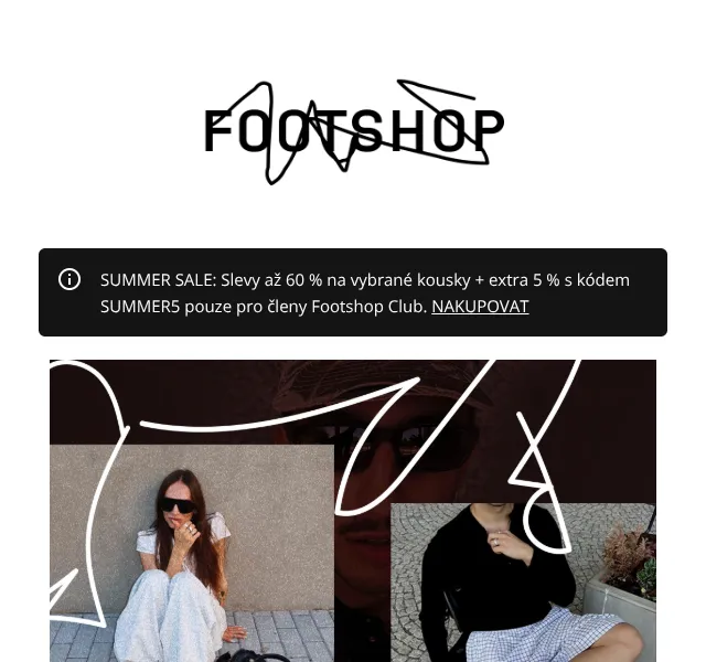 Footshop: 600+ nových dropů + sleva až 60 % – červenec 2026