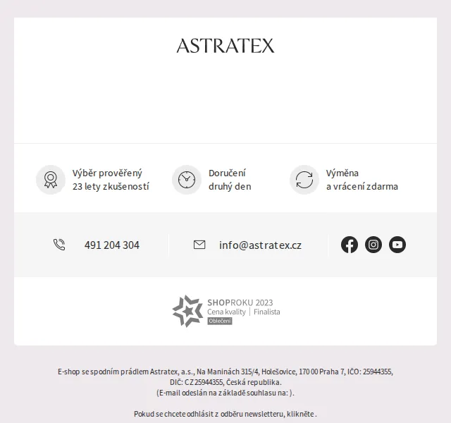 Astratex.cz: 20% sleva na LIMITED modely – červen 2026 | Nuslet.cz
