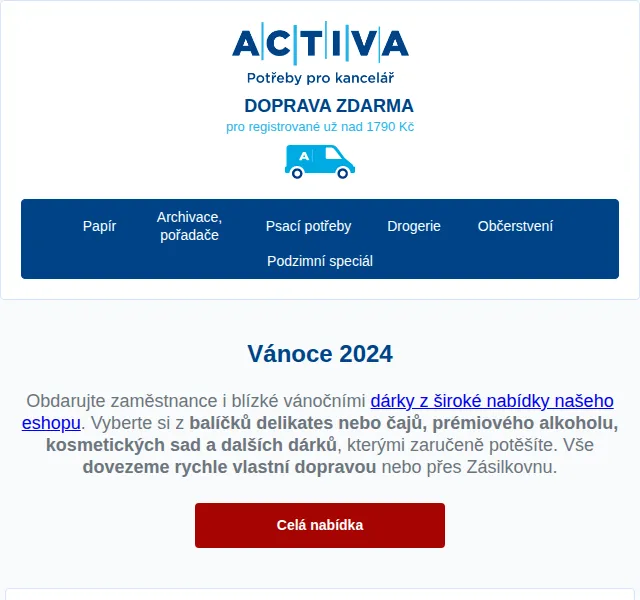 obchod.activa.cz: Vánoční dárky pro zaměstnance i blízké – červenec 2026 | Nuslet.cz