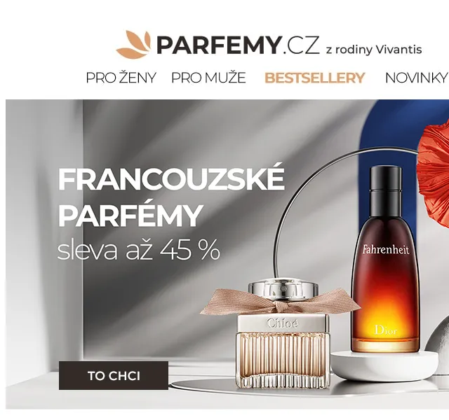 Parfemy.cz: Francouzské parfémy se slevou až 45 % – červen 2026 | Nuslet.cz