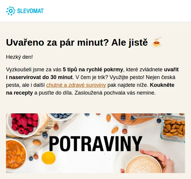 Slevomat: Tipy na rychlé obědy s pestem do 30 minut – červen 2026 | Nuslet.cz