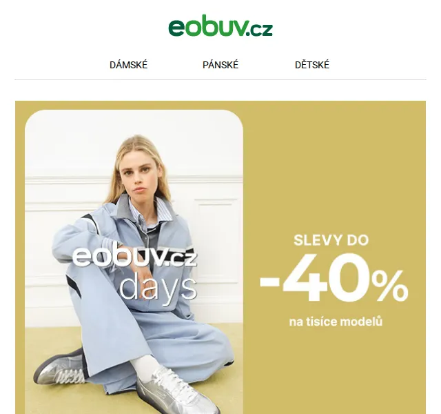 Eobuv.cz: Až 40% sleva na boty – červenec 2026 | Nuslet.cz