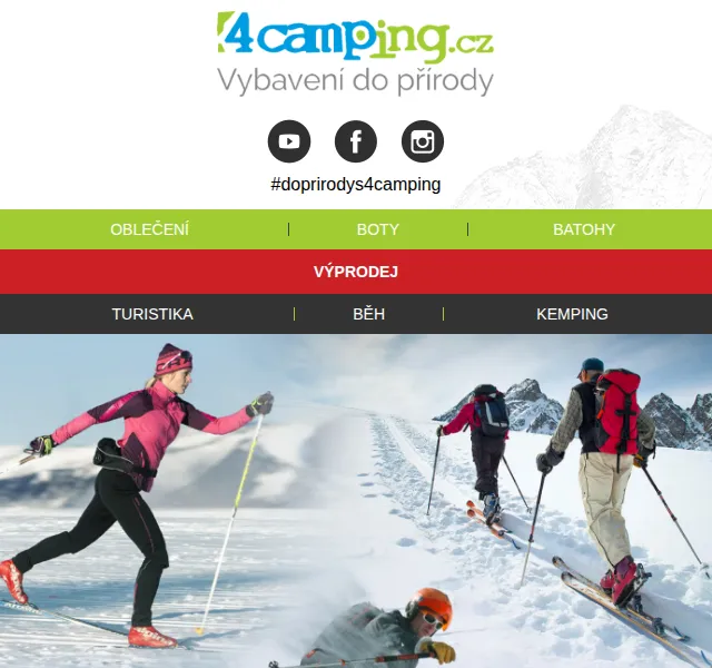4camping: Lyžařský speciál – vše na svah – červen 2026 | Nuslet.cz