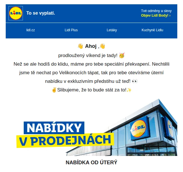Lidl: Velikonoční sleva až 60 % – květen 2026 | Nuslet.cz
