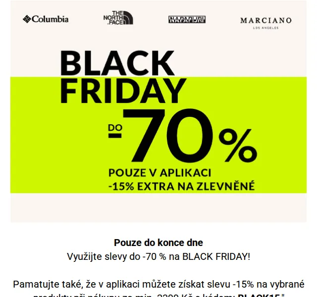 Modivo: Black Friday až -70 % + extra sleva v aplikaci – červen 2026 | Nuslet.cz
