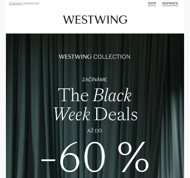 Westwing: Až -60 % na Westwing Collection výprodej – červen 2026 | Nuslet.cz