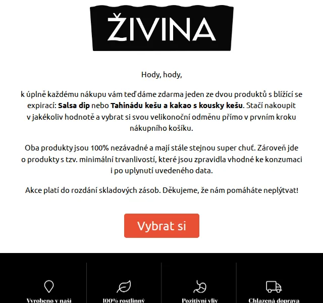 Živina: Dárek k nákupu – pesto medvědí česnek a dip zdarma – červenec 2026 | Nuslet.cz