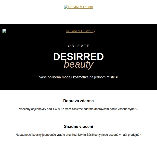 DESIRRED: Objevte Beauty kosmetiku z vaší módy – červen 2026 | Nuslet.cz