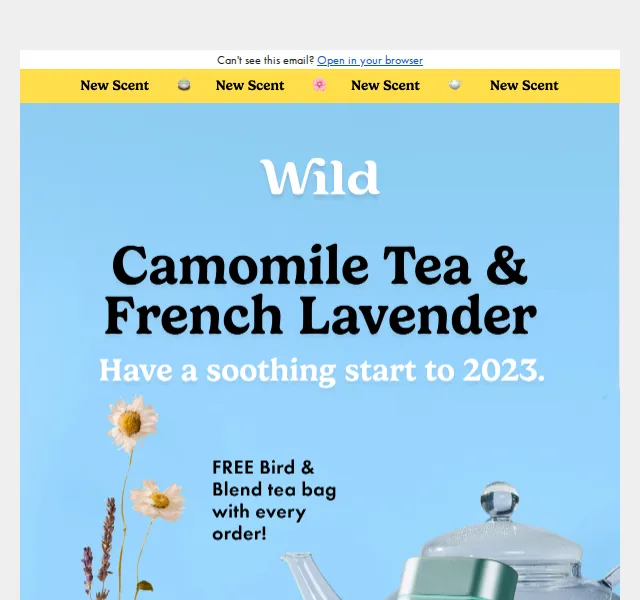 Wild: Camomile Tea & French Lavender deodorant od £12 – červen 2026 | Nuslet.cz