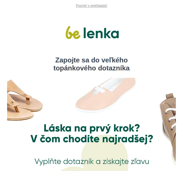 Be Lenka: 10 eur za vyplnění dotazníku – červen 2026 | Nuslet.cz
