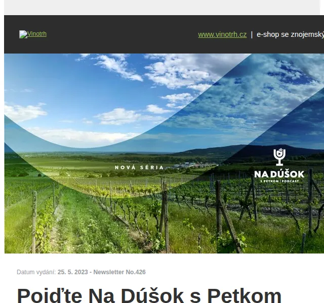 Vinotrh: Kolekce Na Dúšok z podcastu – červen 2026 | Nuslet.cz