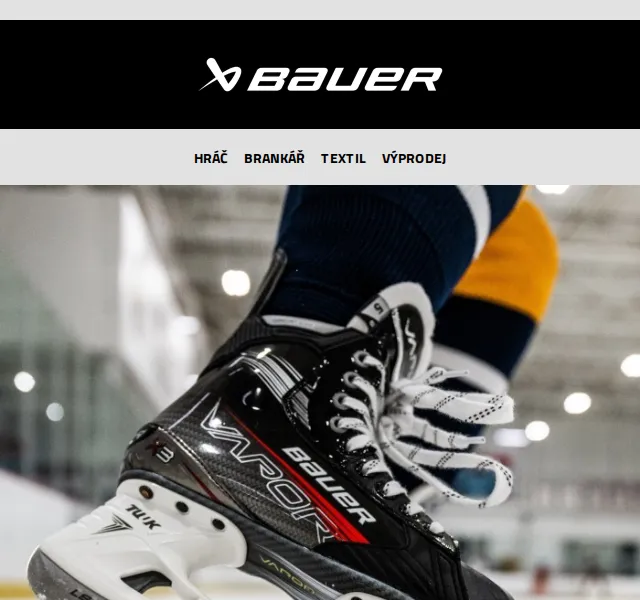 Bauer Hockey Česko: Sleva 20 % na brusle – červen 2026 | Nuslet.cz
