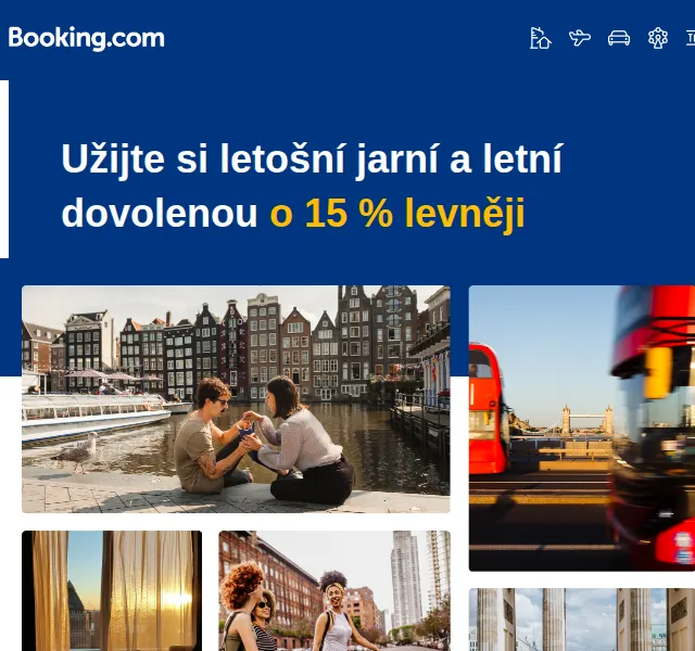 Booking.com: sleva 15 % na pobyty – září 2026 | Nuslet.cz