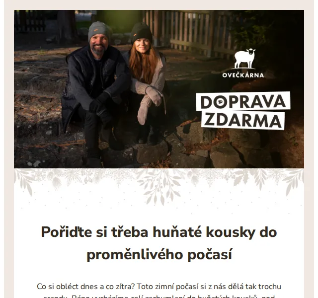 Ovečkárna: vlněné oblečení a doprava zdarma nad 499 Kč – červen 2026 | Nuslet.cz