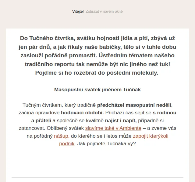 Jídlo a radost: masopustní hodování s tukem – červen 2026 | Nuslet.cz