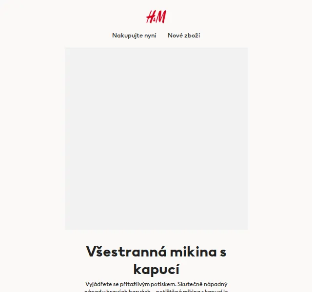 H&M: Mikiny s kapucí a potisky – červen 2026 | Nuslet.cz