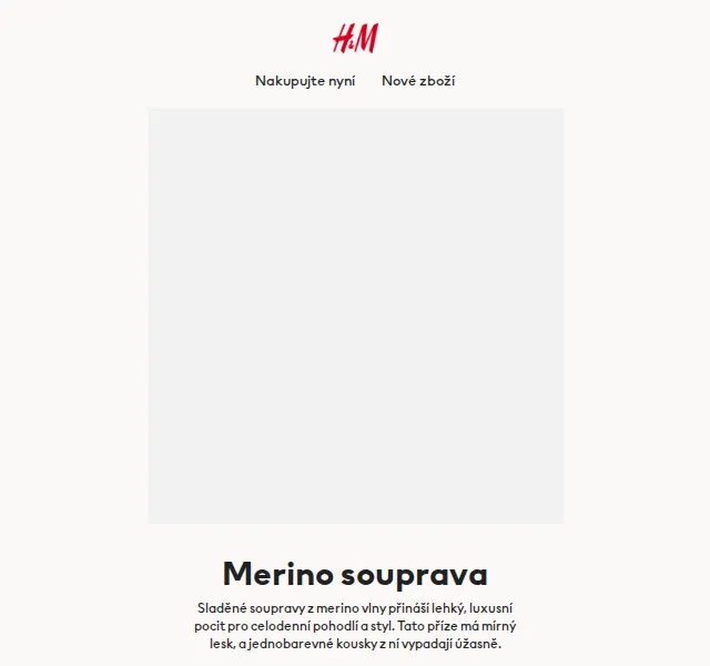 H&M Fashion: Merino souprava – červen 2026 | Nuslet.cz