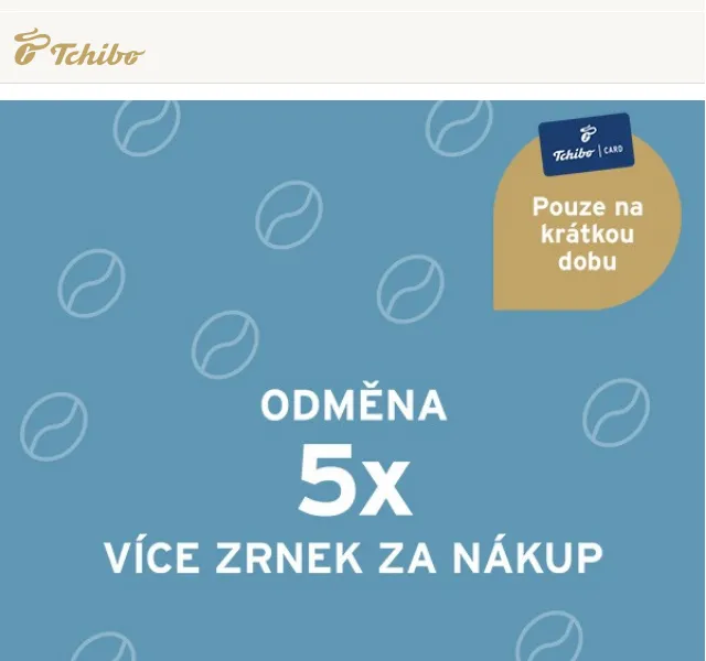 Tchibo: 5x více věrnostních bodů – květen 2026 | Nuslet.cz