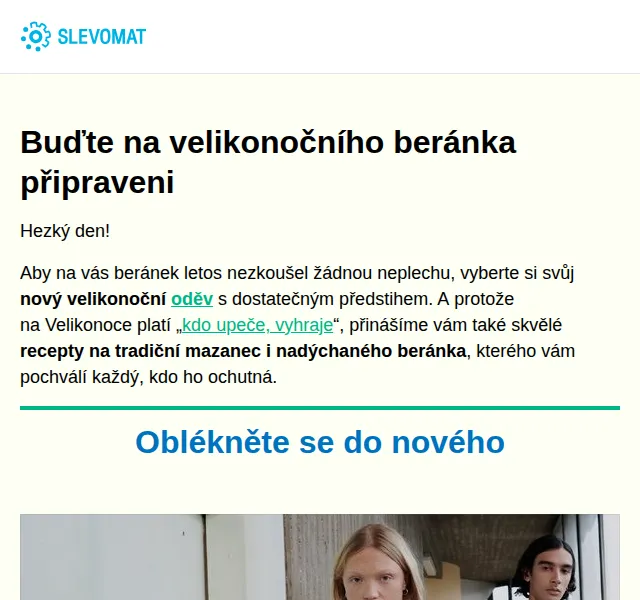 Slevomat: Slevy na velikonoční pečení a módu – červen 2026 | Nuslet.cz