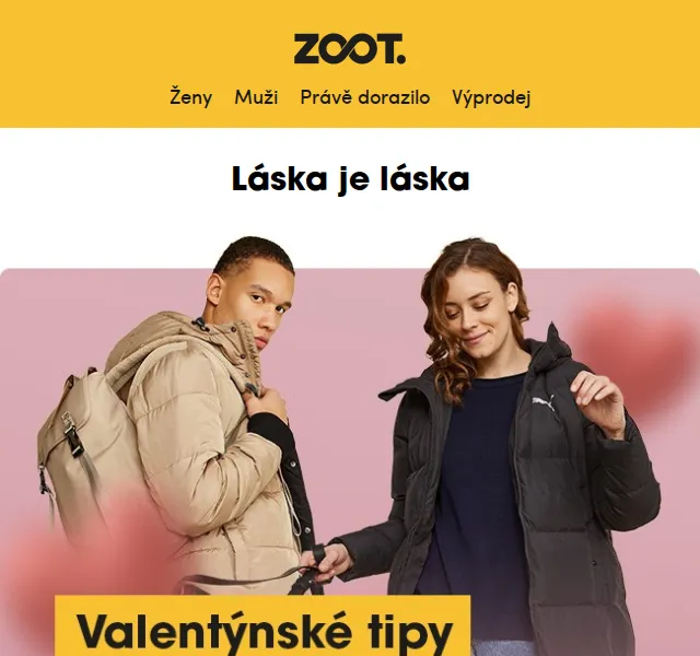 ZOOT: Valentýnské dárky s 20% slevou – červen 2026 | Nuslet.cz