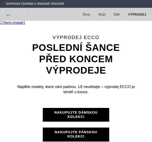 ECCO: Poslední dny výprodeje – červen 2026 | Nuslet.cz