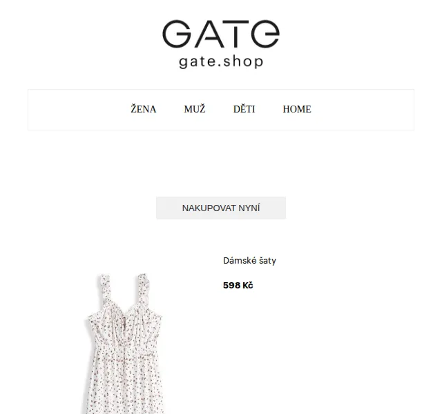 Gate.shop: Letní šaty od 398 Kč – červen 2026 | Nuslet.cz