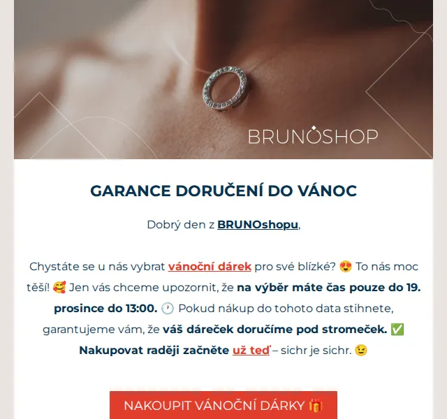 BRUNOshop: Vánoční dárky do 19. 12. – červen 2026 | Nuslet.cz