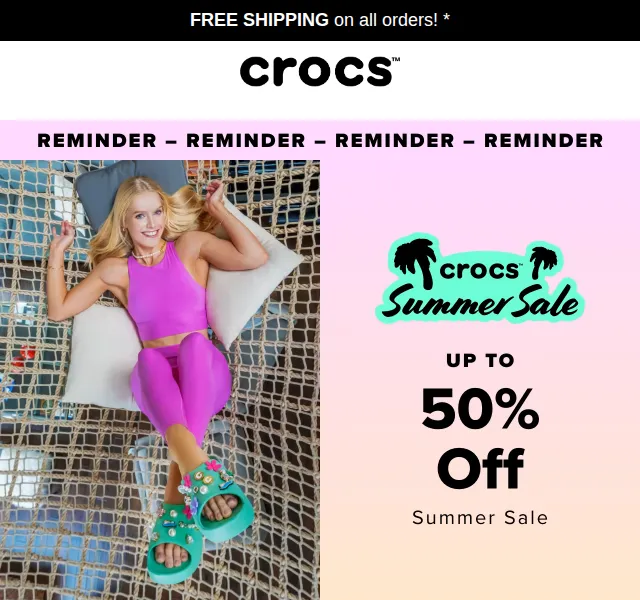 Crocs: Letní výprodej se slevou až 50 % – červen 2026 | Nuslet.cz