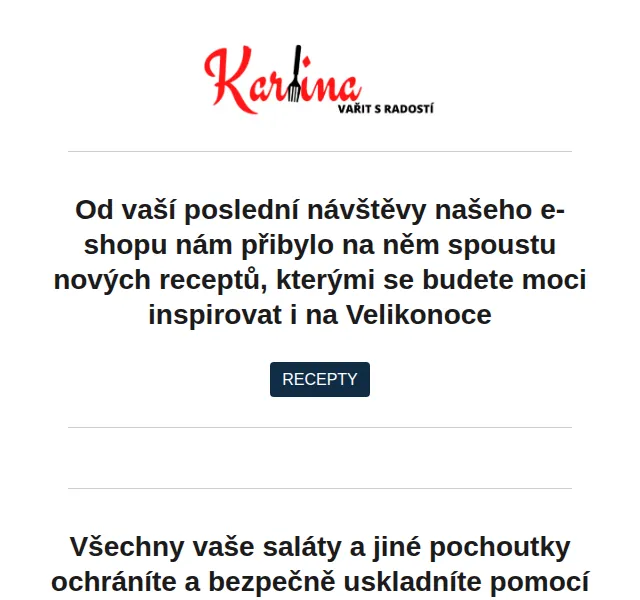 Karlina CZ: Vakuové poklice PIKA se slevou – červenec 2026 | Nuslet.cz
