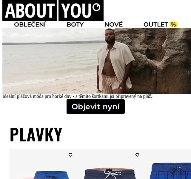 ABOUT YOU: Plavky a plážová móda – květen 2026 | Nuslet.cz