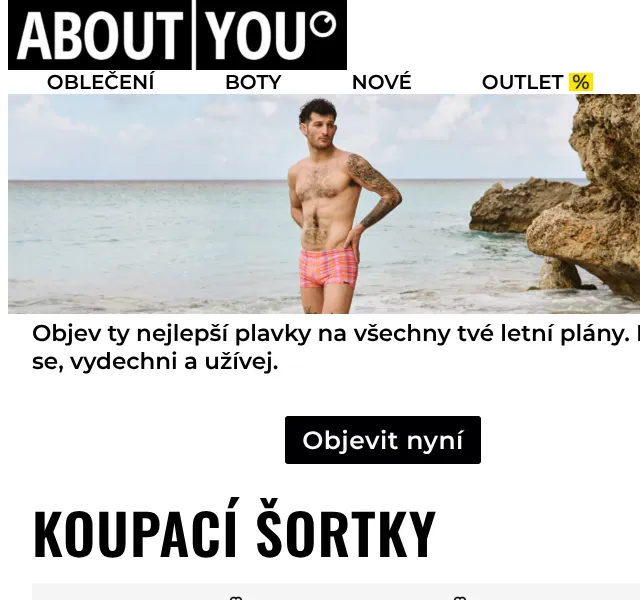ABOUT YOU: Plavky Calvin Klein, Quiksilver – Červen 2026