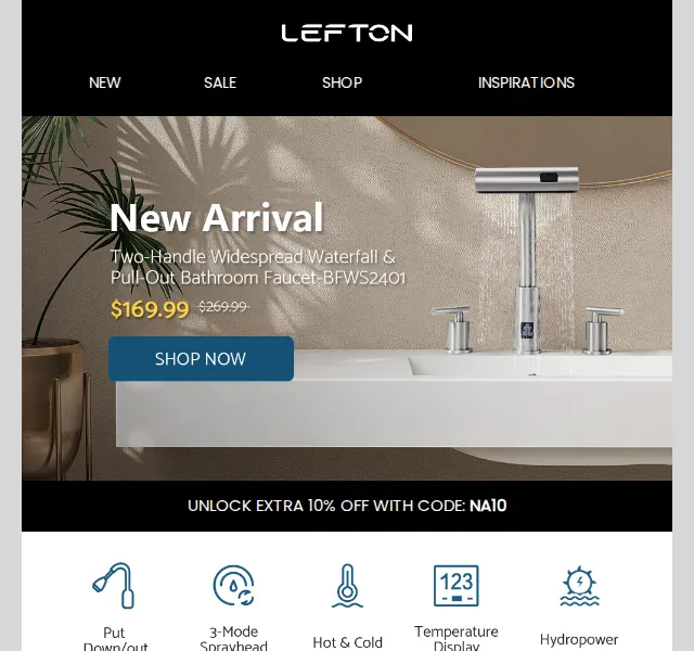 Lefton Sanitary: Nové roztečové baterie – červen 2026 | Nuslet.cz