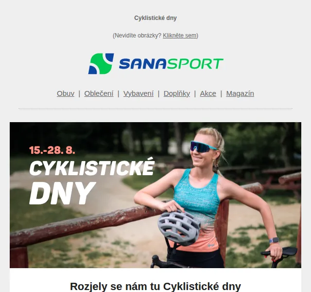 Sanasport: Cyklistické dny – červen 2026 | Nuslet.cz