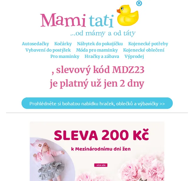 Mamitati.cz: Bestsellery a sleva 200 Kč – červen 2026 | Nuslet.cz