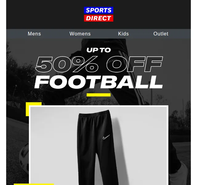 Sportsdirect: Až 50% sleva na fotbalové vybavení – červen 2026 | Nuslet.cz