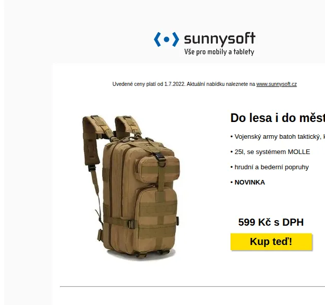 Sunnysoft: Letní výbava od 499 Kč – červen 2026 | Nuslet.cz