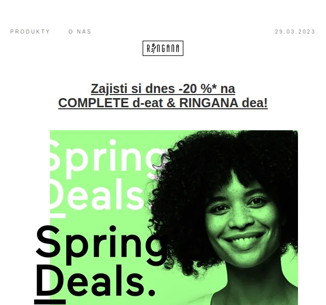 RINGANA: -20 % na COMPLETE d-eat – červen 2026 | Nuslet.cz