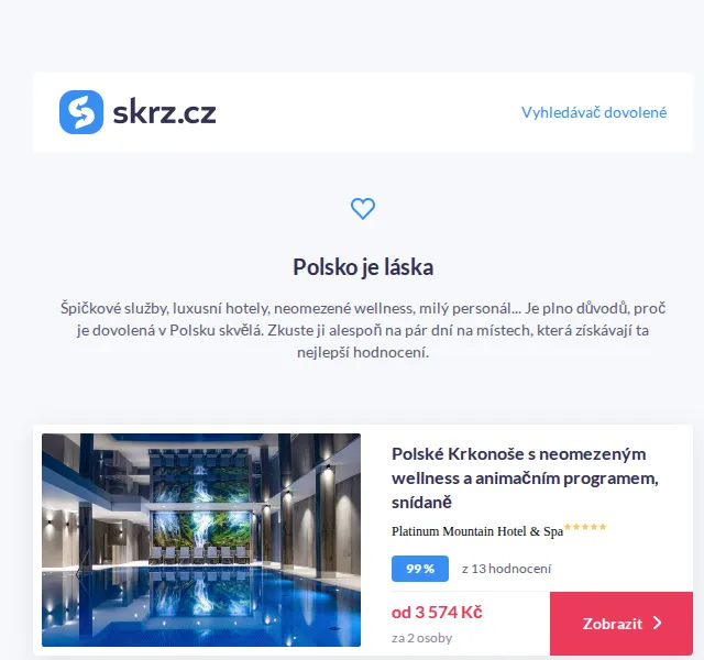 Vánoce na Skrz: TOP hotely v Polsku s wellness od 2 265 Kč – červen 2026 | Nuslet.cz