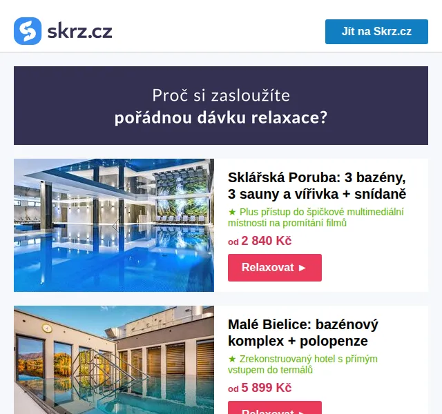 Vánoce na Skrz: relax pobyty od 2 690 Kč – červenec 2026 | Nuslet.cz