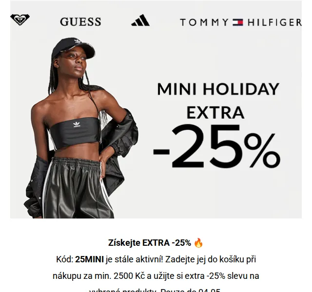 Modivo: Extra -25 % s kódem 25MINI – červen 2026 | Nuslet.cz