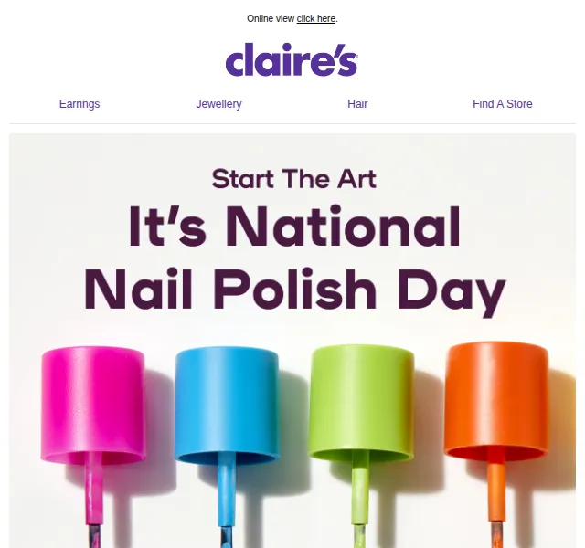 Claire's: 5X věrnostní body na manikúru – červen 2026 | Nuslet.cz