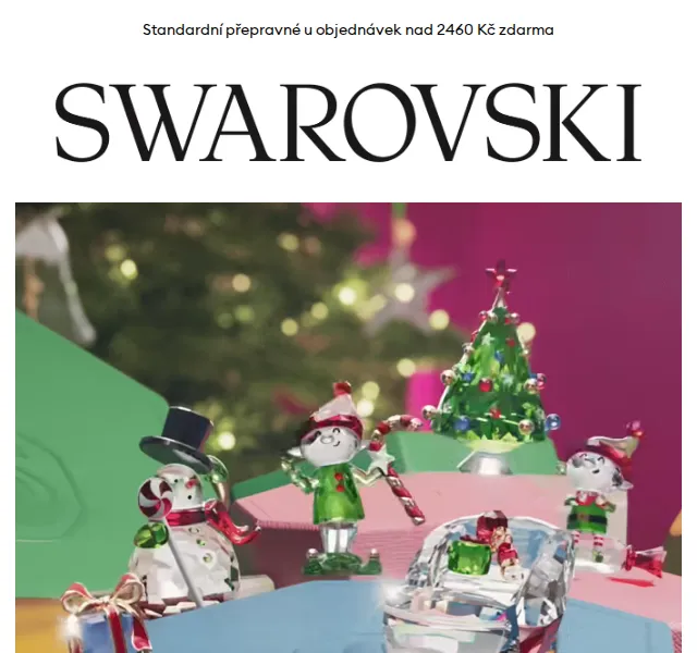 Swarovski: Vánoční kolekce se zdarma dárkem – prosinec 2025