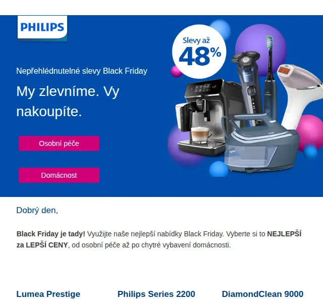 Philips: Black Friday slevy – červen 2026 | Nuslet.cz