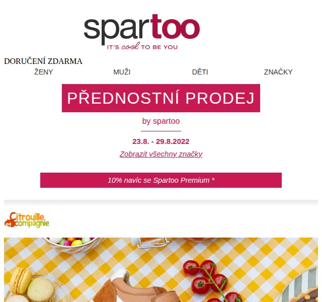 Spartoo: Až -50 % na Citrouille, Guess a Lois – červen 2026 | Nuslet.cz