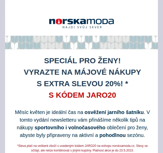 Norskamoda: Sleva 20 % na oblečení Kari Traa – červen 2026 | Nuslet.cz