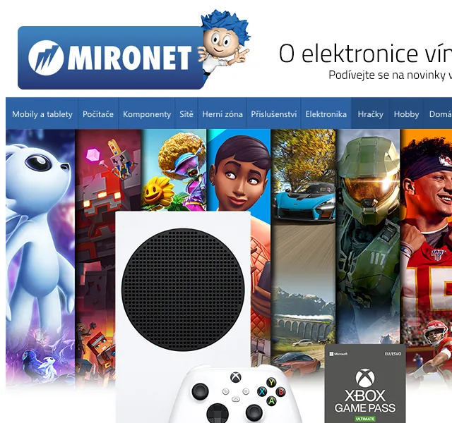 Mironet: Xbox Series S se slevou 40 % na Game Pass – červen 2026 | Nuslet.cz