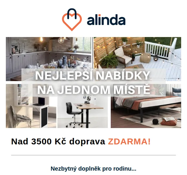 Alinda.cz: Slevy až 55 % na produkty pro dům a dílnu – červen 2026 | Nuslet.cz
