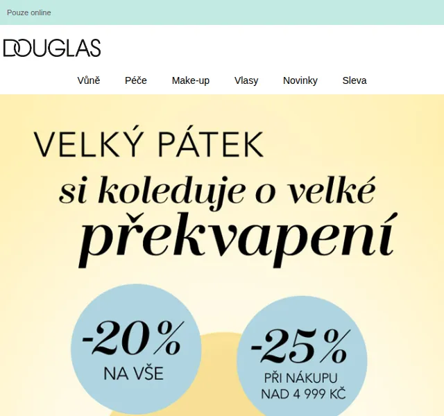Douglas CZ: 25% sleva na parfémy a kosmetiku – červen 2026 | Nuslet.cz